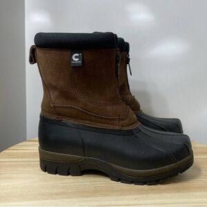 Comfortemp Suede Steel Shank Winter Duck Boots Brown Women’s 6